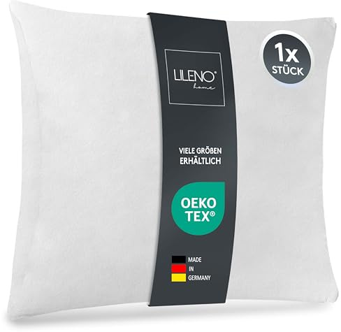 LILENO HOME Lote de 1 Relleno de Cojín de 45x55 cm - Relleno Interior Lavable a 40°C Apto para Personas Alérgicas - cojín de poliéster Inlet cojín de sofá - Cojín para Cóctel y Almohada