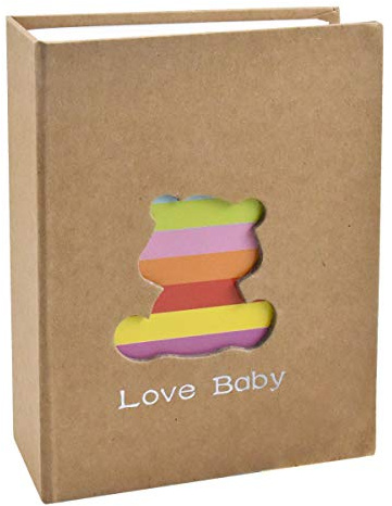 WEONE Photo Albums 6 X 4, Slip In Baby Photo Album Book, 100 Pictures Family Memory Book for Travel Wedding