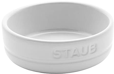 STAUB Ceramic Dinnerware 4-pc Condiment Dish Set - White