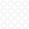 Create idea 500pcs Joints Toriques en Silicone Compatible avec Cherry MX Switch Clavier Mécanique Silencieux pour Clavier Amortisseurs Sonores pour Clavier Transparent 1,5mm