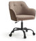 SONGMICS Homeoffice Stuhl, Drehstuhl, Schreibtischstuhl, höhenverstellbar, bis 110 kg belastbar, atmungsaktiver Stoff, für Arbeitszimmer, Schlafzimmer, braun OBG019K01