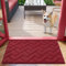 Biscpro Fußmatte Innen Außen Waschbar eingangsteppich innen Schmutzfangmatte rutschfest,Türmatte Innen Teppich für Eingang, Patio, Flur, Garten, Innen und Außen (Rot, 50 x 80 cm)