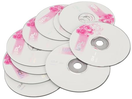 Jectse Leere CD-R-Discs mit 52-facher Geschwindigkeit, 700 MB Kapazität, Ideal Zum Speichern Digitaler Bilder und Musik mit Langfristiger Datenarchivierungslebensdauer (10 Stück)