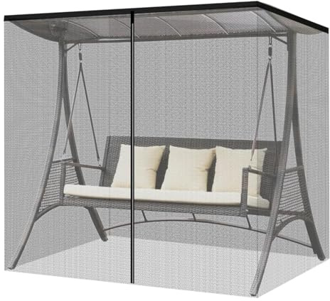 Red de exterior para patio – Pantalla exterior impermeable para porche, toldo de malla para exterior | Toldo abatible y en el techo, pantalla para cortinas antimosquitos para el patio