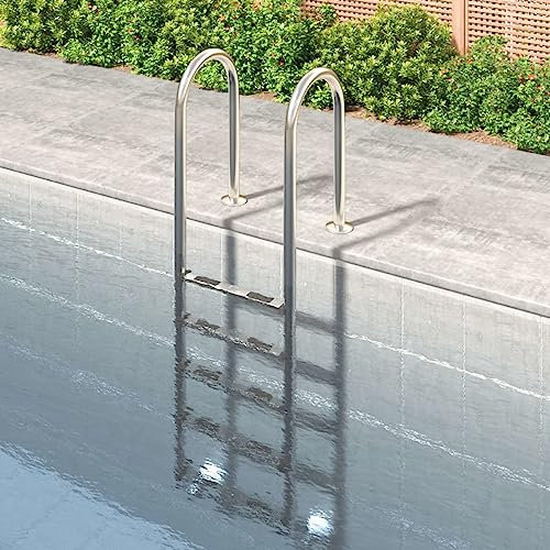 Échelle de piscine creusée en acier inoxydable 304 durable pour piscine, salle de sport et installation au sol
