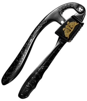 PRETYZOOM Triturador De Ajo Trituradora De Jengibre y Ajo Rebanador De Ajo Picado Prensa De Ajo Guardián Del Ajo Rallador De Queso Picadora De Ajo Amoladora Aleación De Zinc Black