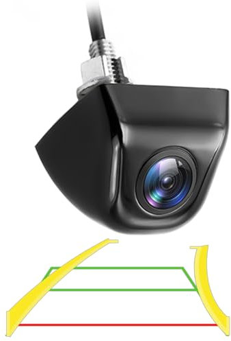 GREENAUTO Dynamische Spuren Rückfahrkamera AHD 1080P Rückfahrkamera Auto Nachrüsten 170° Weitwinkel Nachtsicht IP69K wasserdichte Universal Rückfahrkameras für Wohnmobil SUV Pickup Van