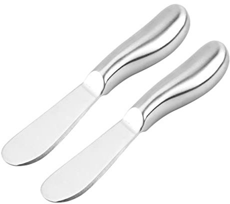 CONGARTENO Espátula Inoxidable para y Crema 2 Piezas Cuchillo para Glaseado Utensilio de Cocina Resistente para Pasteles y Repostería
