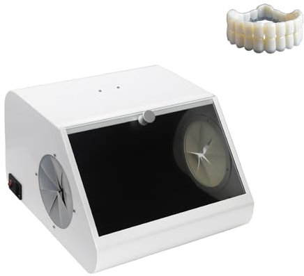 CDULOKLB Sabbiatrice da Laboratorio, Cabina di sabbiatura ad Aria compressa, Cabina di sabbiatura con Lampada a LED, Doppia Ventola Integrata, Ampia Finestra, Cabina di sabbiatura Antipolvere per
