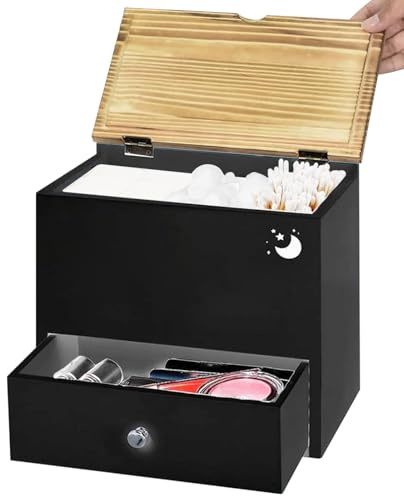Generisch Organizer per articoli per l'igiene delle donne, per il bagno, per rilegature, decorazione in legno, per assorbenti igienici, per ospiti, bagno, appartamento