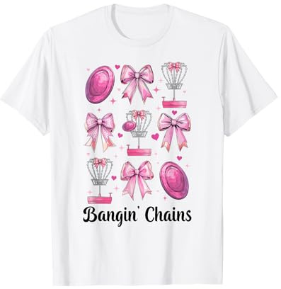 Bangin' Chains, joueuse de Disc-Golf, Fille, Maman, Disc-Golf T-Shirt