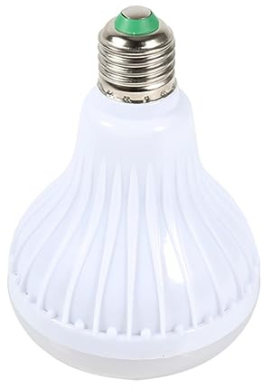 LED RGB Bluetooth Bulb Speaker Light with Remote Control, Fashionable Music Lamp for Closet Corridor, Energy Efficient, White, 1 Pack