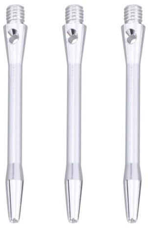 HOMOBABE 10pezzi Asta per Freccette in Lega di Alluminio con Filettatura Standard per Dardo Professionale in Argento Lucido