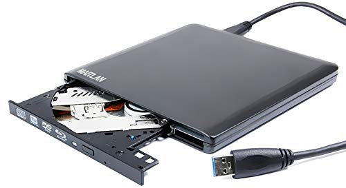 Reproductor de Blu-ray externo 4K UHD HD Ultra delgado, 6X BD-R DVD+-R/RW DL M-Disc Burner para Lenovo Legion 530 Y530 Y520 7000 Y7000 520 Y740 730 Y730 540 Y720 Gaming Laptop USB 3.0 Unidad óptica