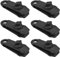 Fodlon Zeltclip, Planen-Clips 6 Stück Tarp Clips Planenhalter Schwarz Klemme Krokodil-Klammern Clamp für Outdoor-Aktivitäten Picknick Markisen, Wohnwagen, Planen, Persenninge, Schlafsack