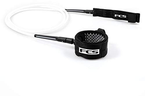 FCS 5' Comp Essential Leash-Black/White