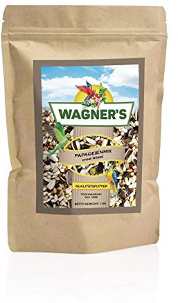 Wagner's | Papageienfutter ohne Nüsse - 1 kg Körnerfutter, Saaten, Futter, Papageienfutter