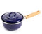 BK Indigo Casserole Émaillée Héritage Néerlandaise avec Couvercle avec Revêtement Antiadhésif en Céramique Sans PFAS, 16 cm/1.2 Litre, Induction, Lavable au Lave-vaisselle, Va au Four, Bleu Cobalt