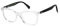 POLAROID Rechteckig CELLULOSE P.INJ Brillen in Crystal für Damen, Brille mit Sehstärke, optional mit Sonnenbrillen tönung oder Blaulichtfilter (Modell Pld D423 900/18 CRYSTAL 51)
