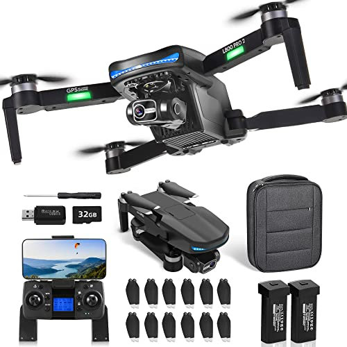 HHD GPS Drone with Camera for Adults 4K - High-Definition Aerial Photography, 3-Axis Gimbal, 3800ft Control Distance, Smart Return Home, Autonomous Waypoints, Long Battery Life