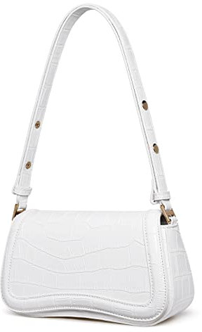 CLUCI Handtasche Damen, Klein Umhängetasche für Damen aus PU Leder, Modische Schultertasche mit verstellbarem,Beige
