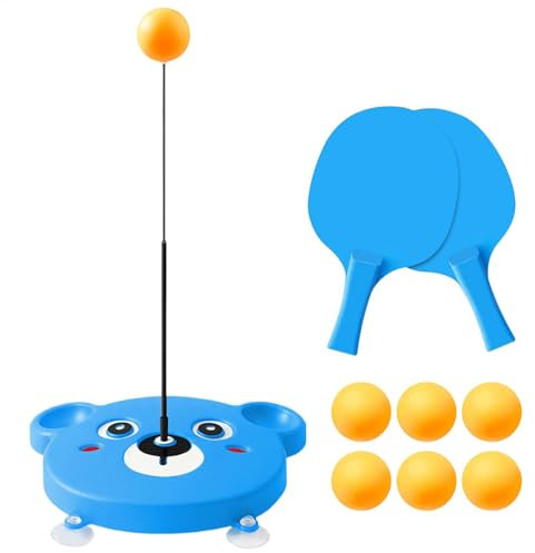 Table Tennis Trainer, justerbar höjd Table Tennis Trainer, Portable Table Tennis Trainer, Table Tennis Tränare, Soft Shaft Sucker Trainer, Pong Ball Trainer, Indoor Table Tennis Trainer
