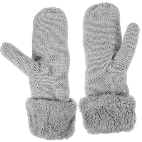 VALICLUD Handschuhe Herren Outdoor Handschuhe Bequeme Und Warme Strickhandschuhe Für Erwachsene Winterhandschuhe Hellgrau Ideal Für Outdoor Aktivitäten Winddicht Und Perfekt Für Kalte Tage
