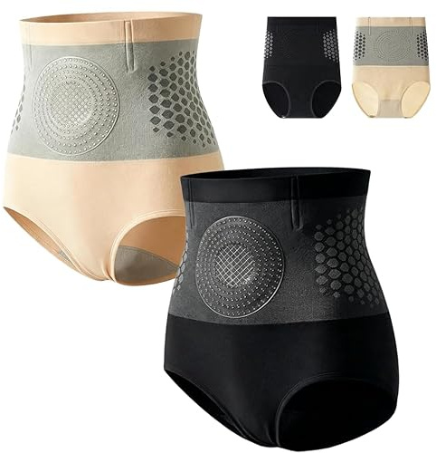 Pauraju Moringa 4-in-1 Micro-Particle Sculpting Shorts, Fat Burning Pants, High Waisted Shapewear Tummy Control, Shapewear Shorts, Thermogenic Fat Burning Sculpting Short for Women Yoga Running Gym