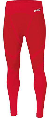 JAKO - Collant Long Confort 2.0, Mixte Enfant, Rouge Sport, XS
