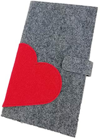 Case Protective Case Cover Felt Bag for Austrian Maternity Passport Maternity Passport Case (Red, Austrian Version)