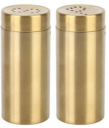 2 uds Agitadores de Polvo de Acero Inoxidable,Espolvoreador de Especias,Cacao Tamiz,Condimento de Pimienta Agitador Dispensador de Especias Polvo de Azúcar Condimento y Especias Herramientas