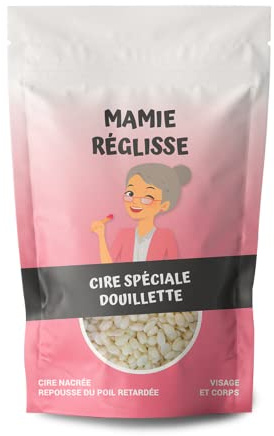 Cire Épilation Nacrée Spéciale Douillette – MAMIE RÉGLISSE 200g - 1 sachet