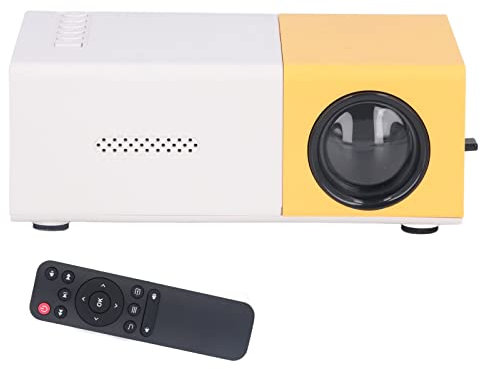 Jectse Mini proiettore, videoproiettore 1080P 60 supportato Proiettore Esterno Portatile con Telecomando, proiettore cinematografico Home Theater, 30000 Ore di Durata del LED