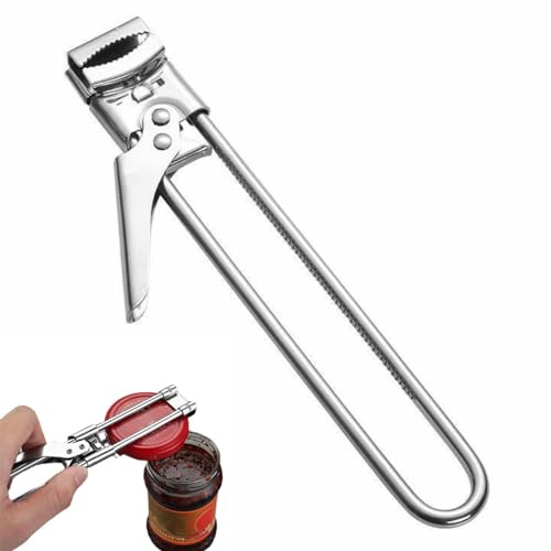 JTUYPT 1 PCS Apribarattoli Cavatappi Multifunzione Apriscatole Apribottiglie Manuale Apriscatole in Inossidabile Cavatappi Universale per Cucina Ristorante Anziani Donne Bambino Artrite