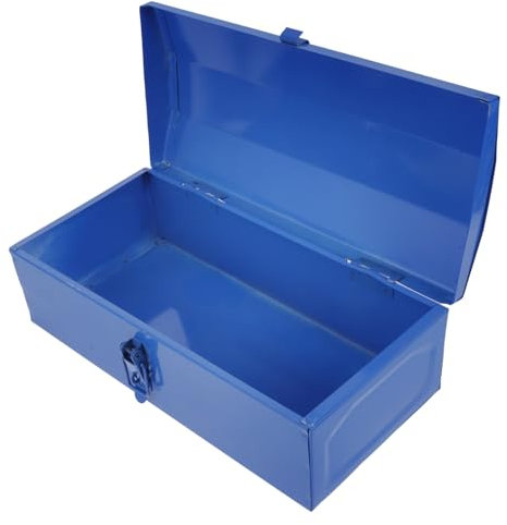 Caja de Herramientas de Alta Resistencia Gran Capacidad de Hierro Azul