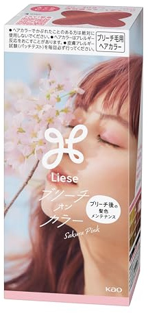 Liese Kao Bubble Bleach On Hair Color Sakura Rosa