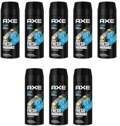 AXE Alaska Deo 8x 150ml Deospray Deodorant Bodyspray ohne Aluminium Herren Männer Men