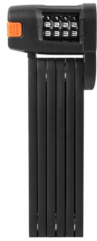 Flintronic Combination Folding Bike Lock, Folding Lock with Combination Code, Extra-Light Combination Lock, 88cm, Black