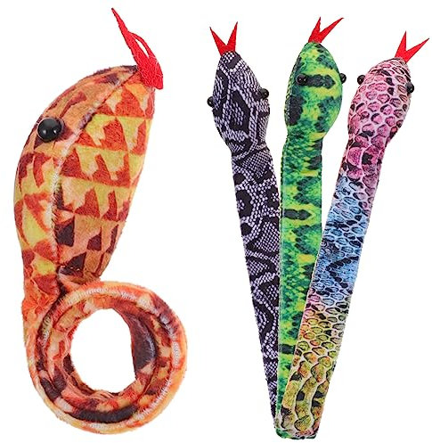 Milisten 4stücke Teiliges Schlangen-armband Junge Mädchen Slap Bracelet Motiv Leichtes Tragbares Tierarmband Für Jungen Und Mädchen Jungle Party Favor Geschenk
