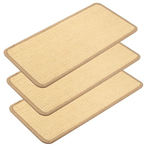 3 Pz Tappeto Tiragraffi per Gatti Divano Letto, 50 x 25 cm Tappetino Tiragraffi per Gatti, Tappeto in Sisal per Gattini, Protegge i tuoi divani, mobili, tappeti e pareti dai graffi