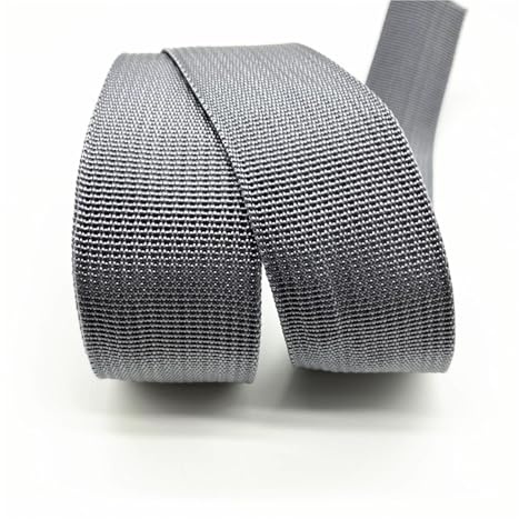 WEOKDFHA sadelgjord 38 mm kanvas band bältesväska sadelgjord nylon husdjur ryggsäck band sömtillbehör (mörkgrå)