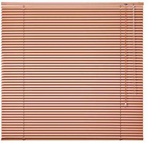 Alu Jalousie Aluminium Jalousette Klemmfix ohne Bohren Tür Fenster Rollo Lamellen Vorhang 10 Farben Breite 50 cm bis 240 cm Länge 130 cm 160 cm 220 cm Metall Klemmträger (120 x 130 cm Terrakotta)