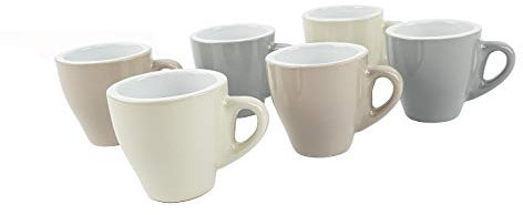 BuyStar Set 6 tazzine Tazze da caffè in Ceramica | Servizio da caffè | Bicchierini Espresso tazzina caffè Coffee Espresso, Assortito