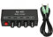 Stereo Mini Audio Mixer, 4 Channel Portable Line Mixer, 4 in 1 Out Stereo Mixer With 3.5mm Sound Cable, Independent Volume Control for Headphone Amplifier PC