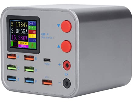 USB Laddstation 8 Portar USB Hub Laddare Trådlös Laddningsströmadapter för Telefoner och Surfplattor