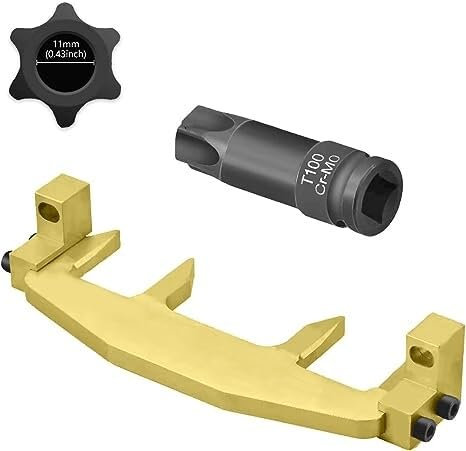 MOTOCOCHE 2tlg Motor Nockenwellen Ausrichtungs Werkzeug, Steuerkette Einstellwerkzeug Motor Steuerketten mit T100 Nockenwellenbuchse kompatibel für Mercedes Benz M271 C200 C180 E260