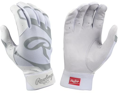 Rawlings | 5150 II Baseball Schlaghandschuhe | Weiß/Weiß | Jugend Medium