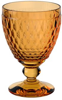 Villeroy & Boch - Boston Safron bicchiere da acqua, 250 ml, bicchiere per bibite in cristallo, lavabile in lavastoviglie, giallo