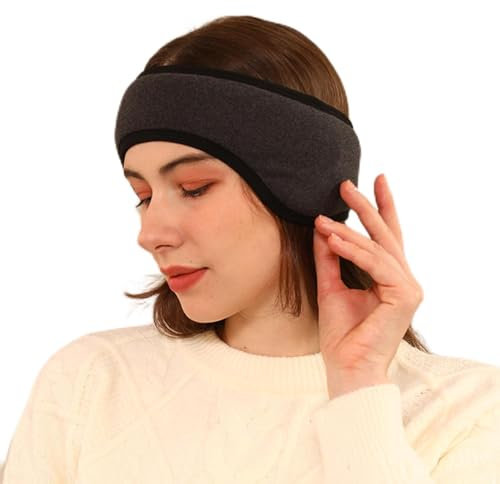 Noise Reduction Ear Muffs, Adjustable Noise Reduction Earmuffs for Sleep, Study, Travel - Comfortable Fit, Cotton Cloth Material (Black)