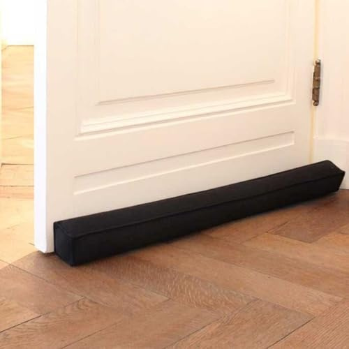 Rori Magnetischer Zugluftstopper für Türen 140cm - Türluftstopper für Schutz - Türbodendichtung Schwarz - Zugstopper vor Zug und Lärm - Quadratischer Draft Stopper - Verschiedene Größen und Farben